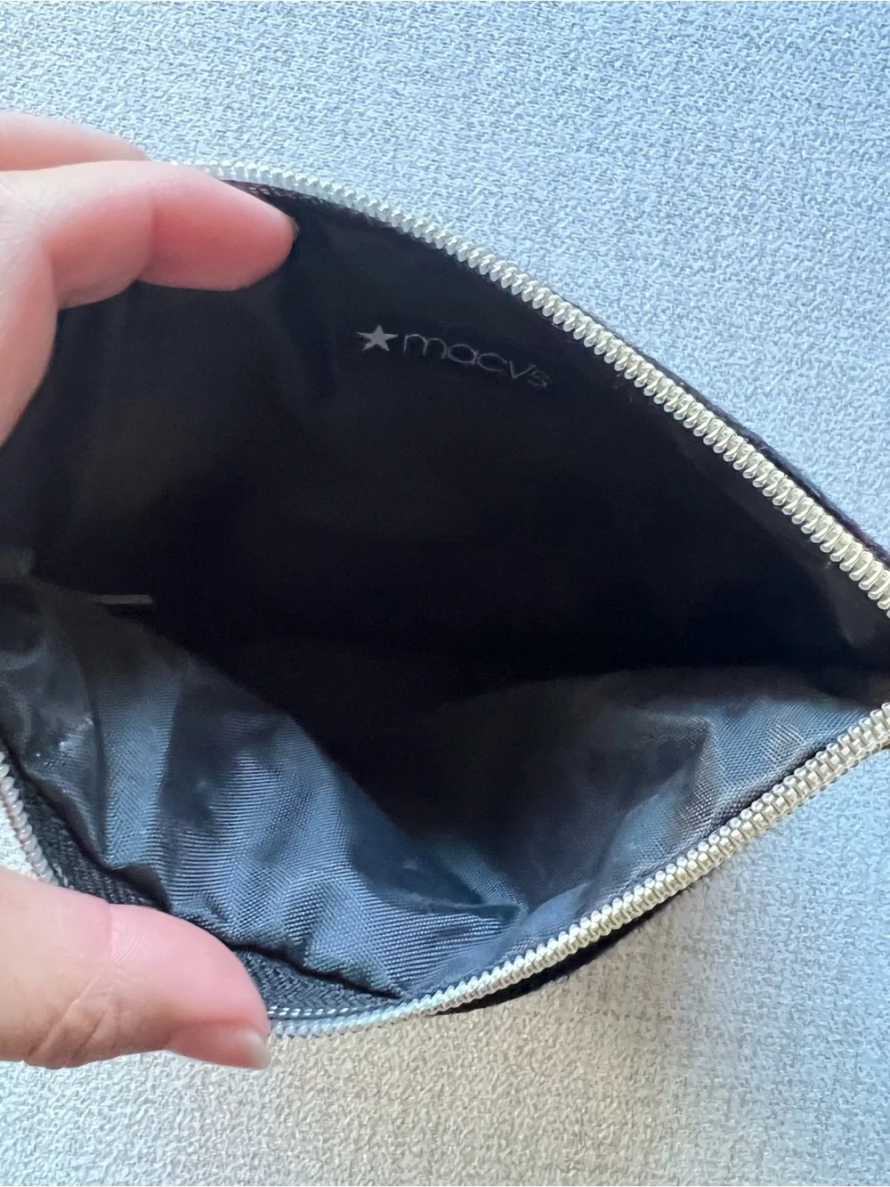 Macy's Faux Fur Zip Pouch